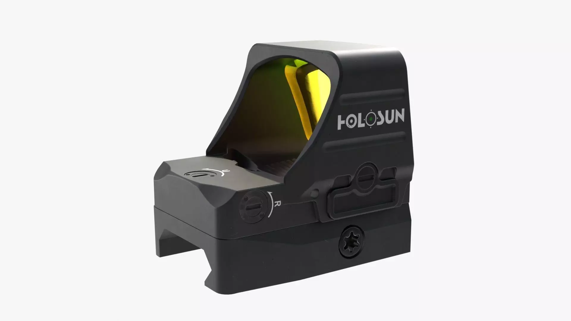 Holosun classic HS507COMP red dot sight Low-poly 3D model_8