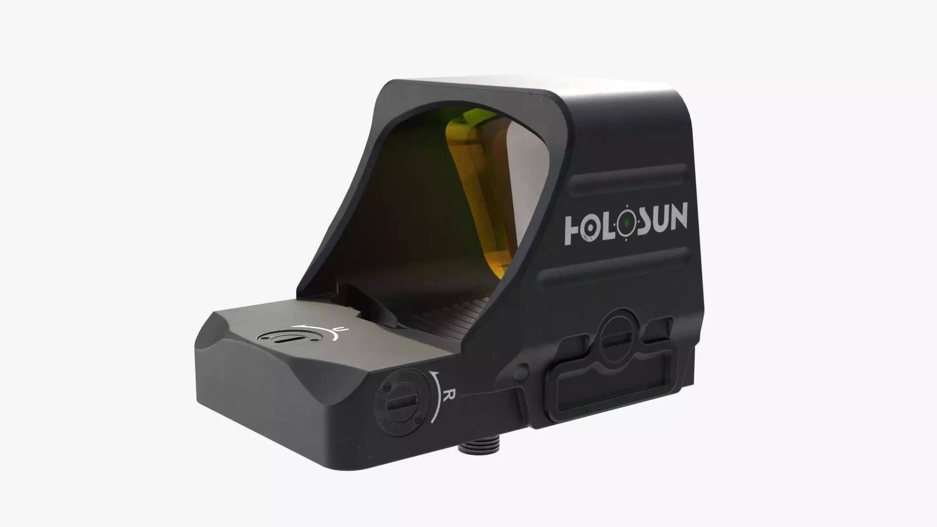 Holosun classic HS507COMP red dot sight Low-poly 3D model_6