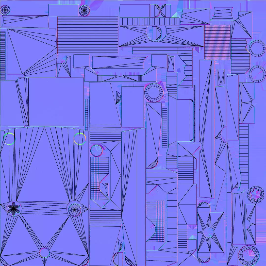 Holosun classic HS507COMP red dot sight Low-poly 3D model_27