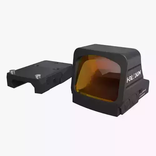 Holosun classic HS507COMP red dot sight Low-poly 3D model