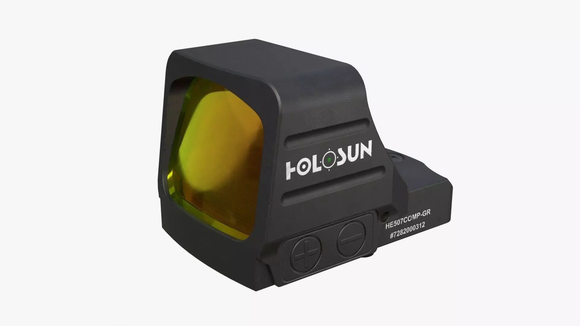 Holosun classic HS507COMP red dot sight Low-poly 3D model_3