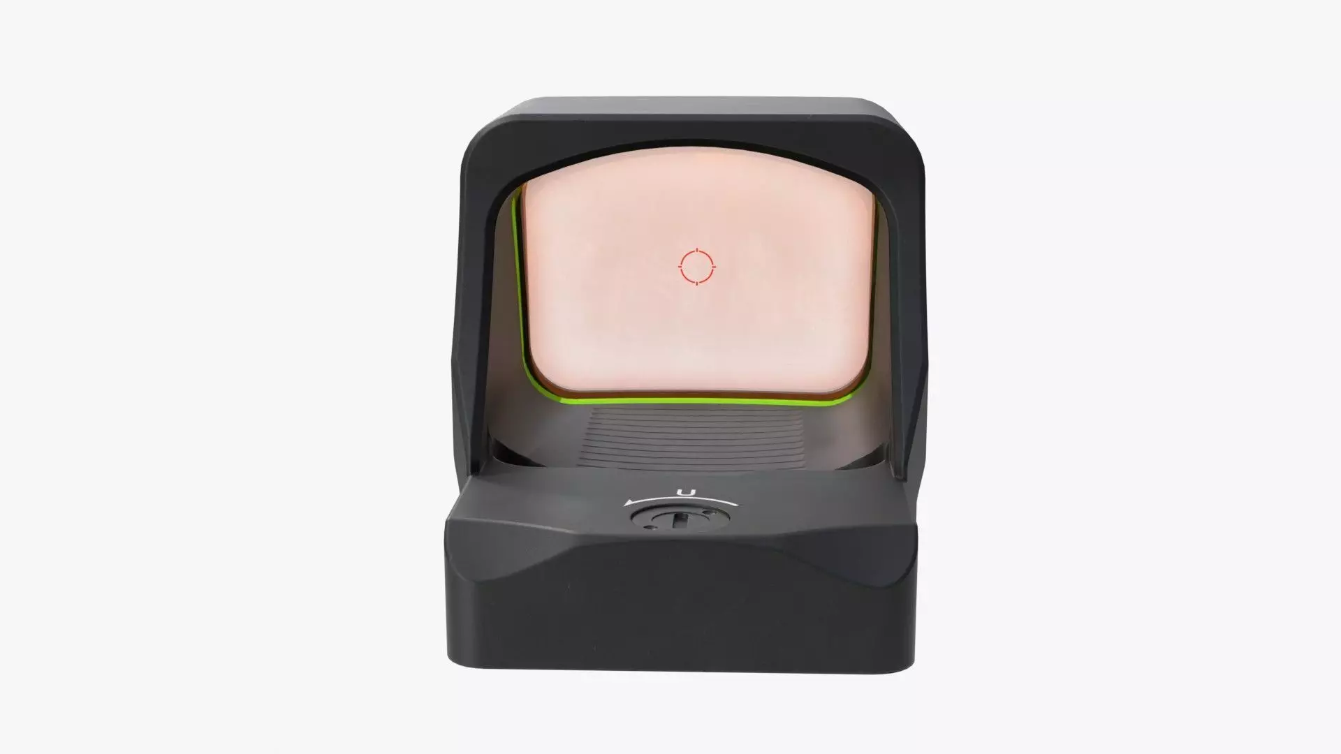 Holosun classic HS507COMP red dot sight Low-poly 3D model_7