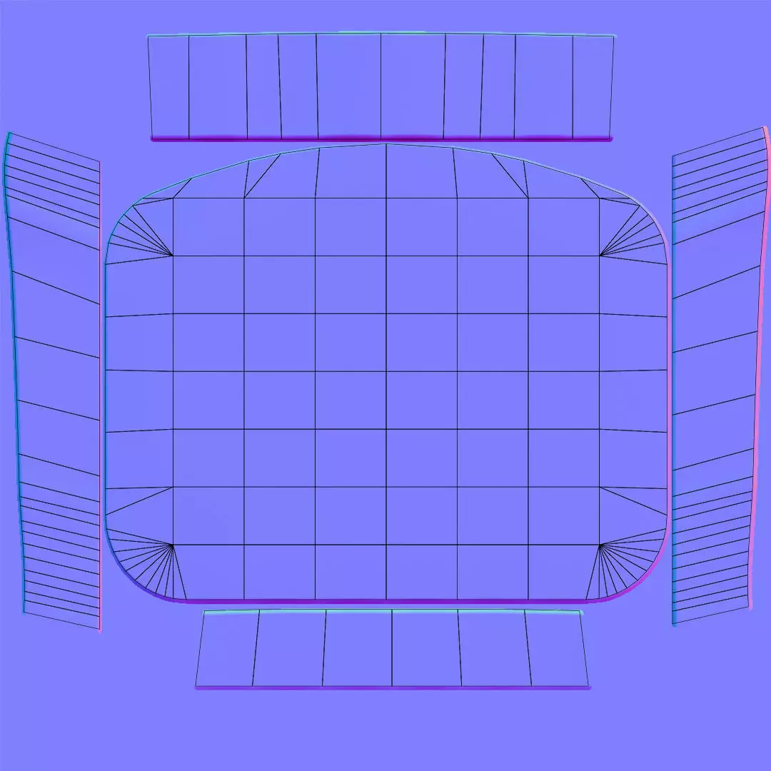 Holosun classic HS507COMP red dot sight Low-poly 3D model_29