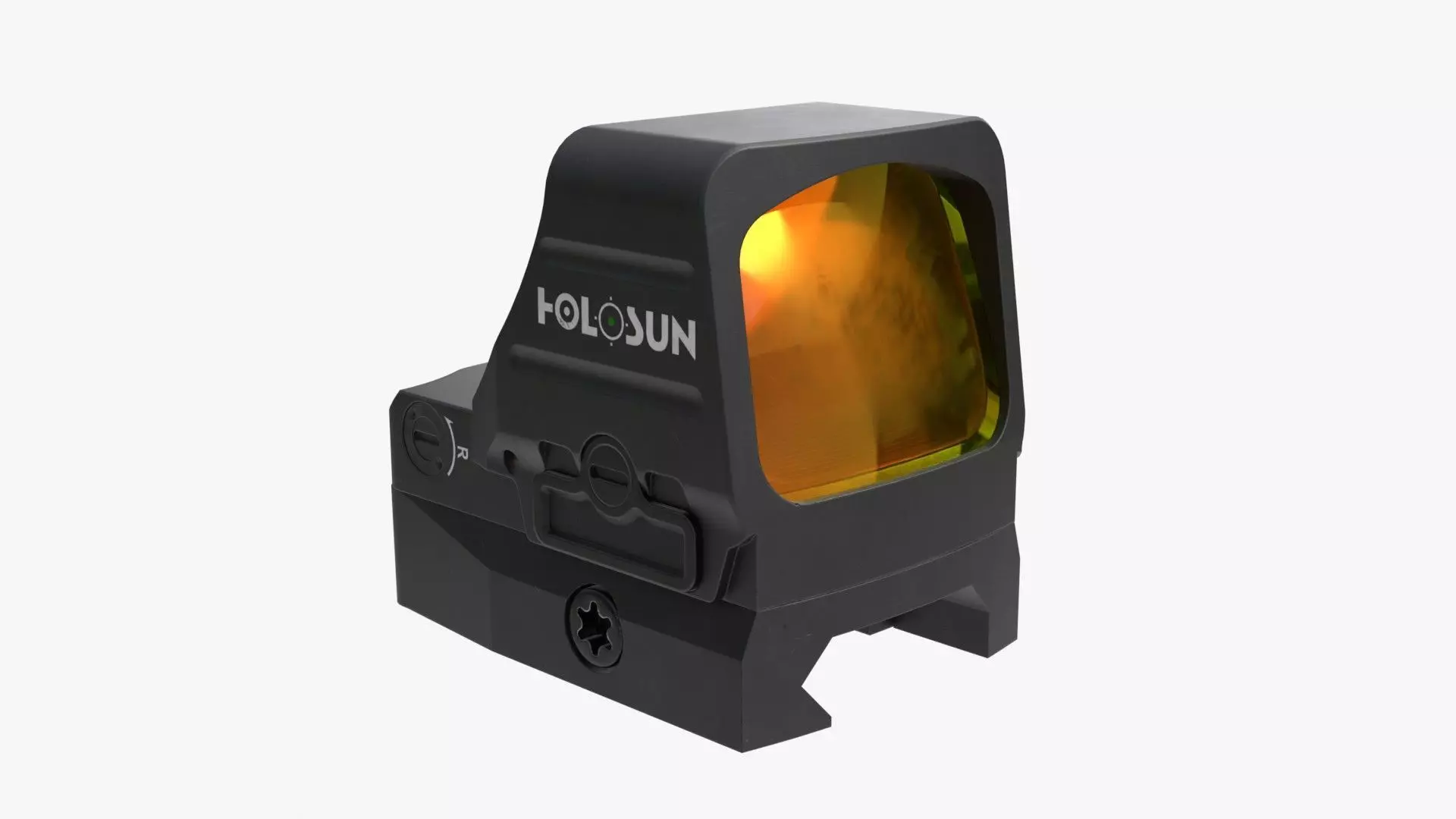 Holosun classic HS507COMP red dot sight Low-poly 3D model_10