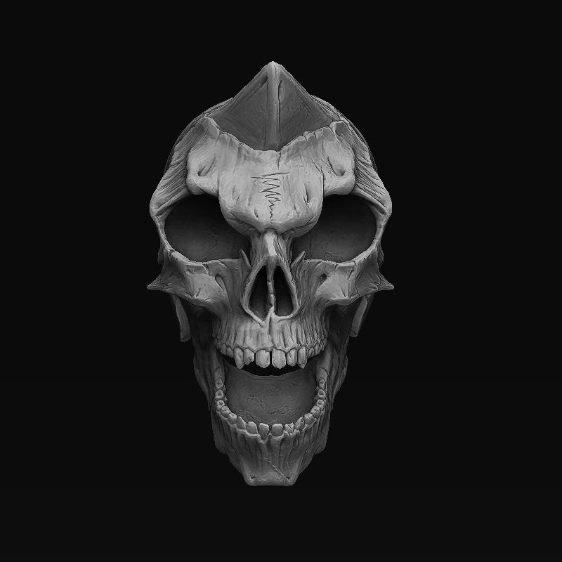 Evil Scull Model 3D model_2