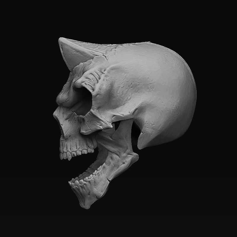 Evil Scull Model 3D model_1