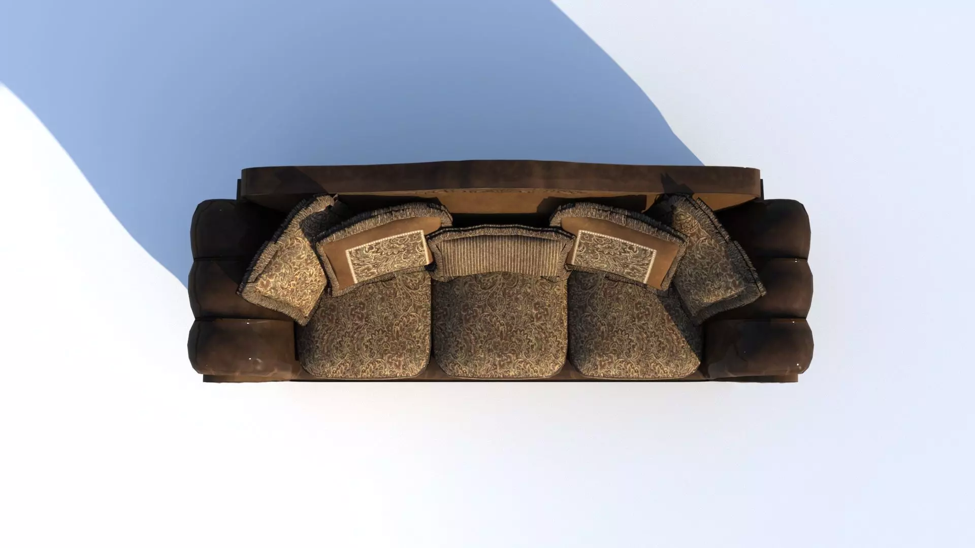 Antique Carved Sofa   High Poly 3D  Low-poly 3D model_4