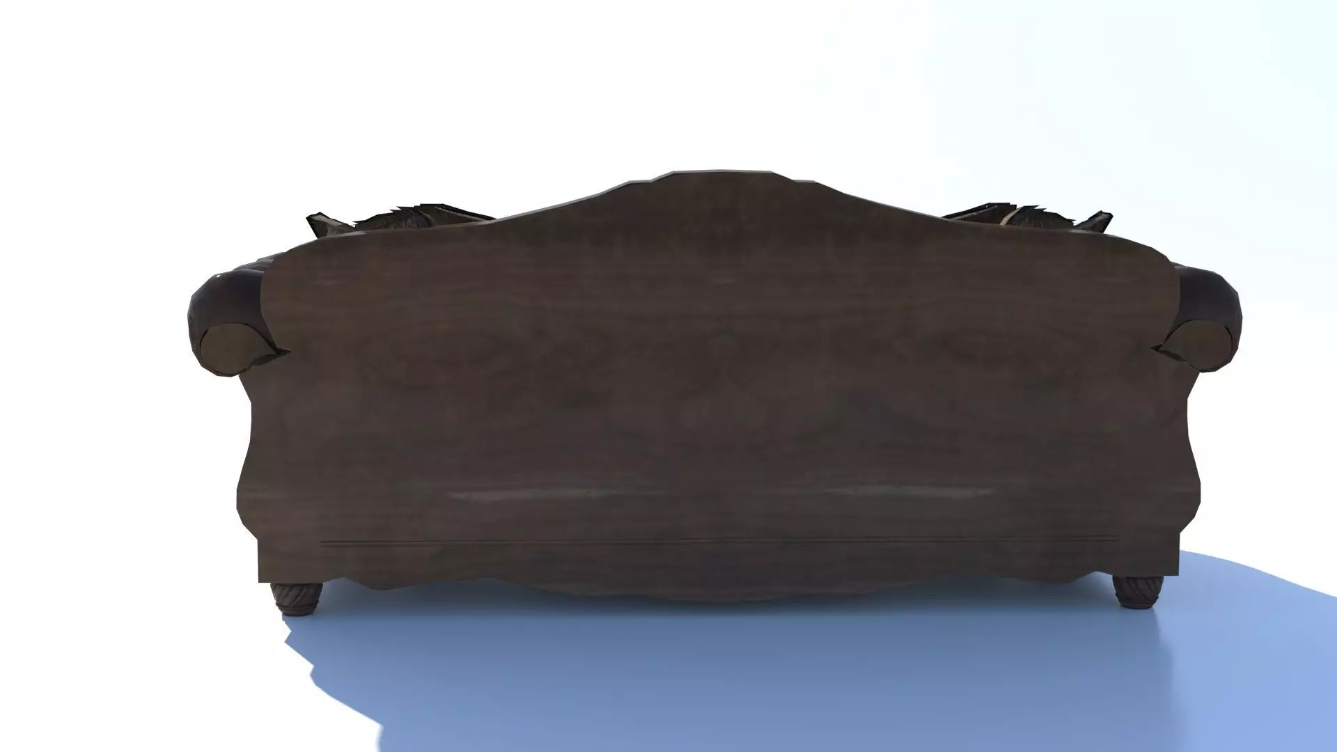 Antique Carved Sofa   High Poly 3D  Low-poly 3D model_6