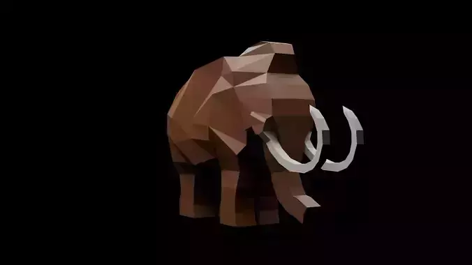 Low Poly Mammoth