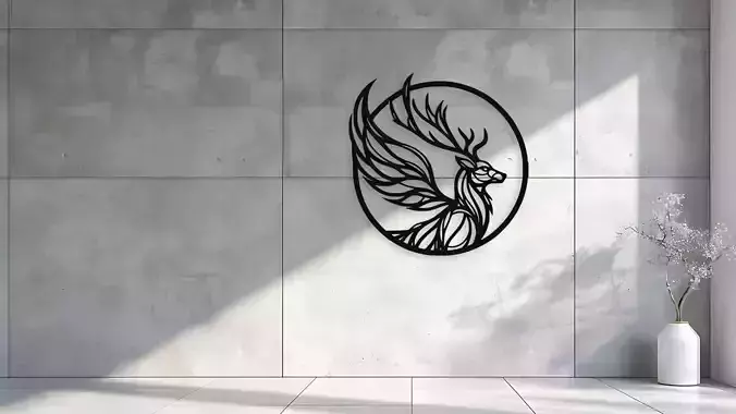 Deer with Wings Wall Decor