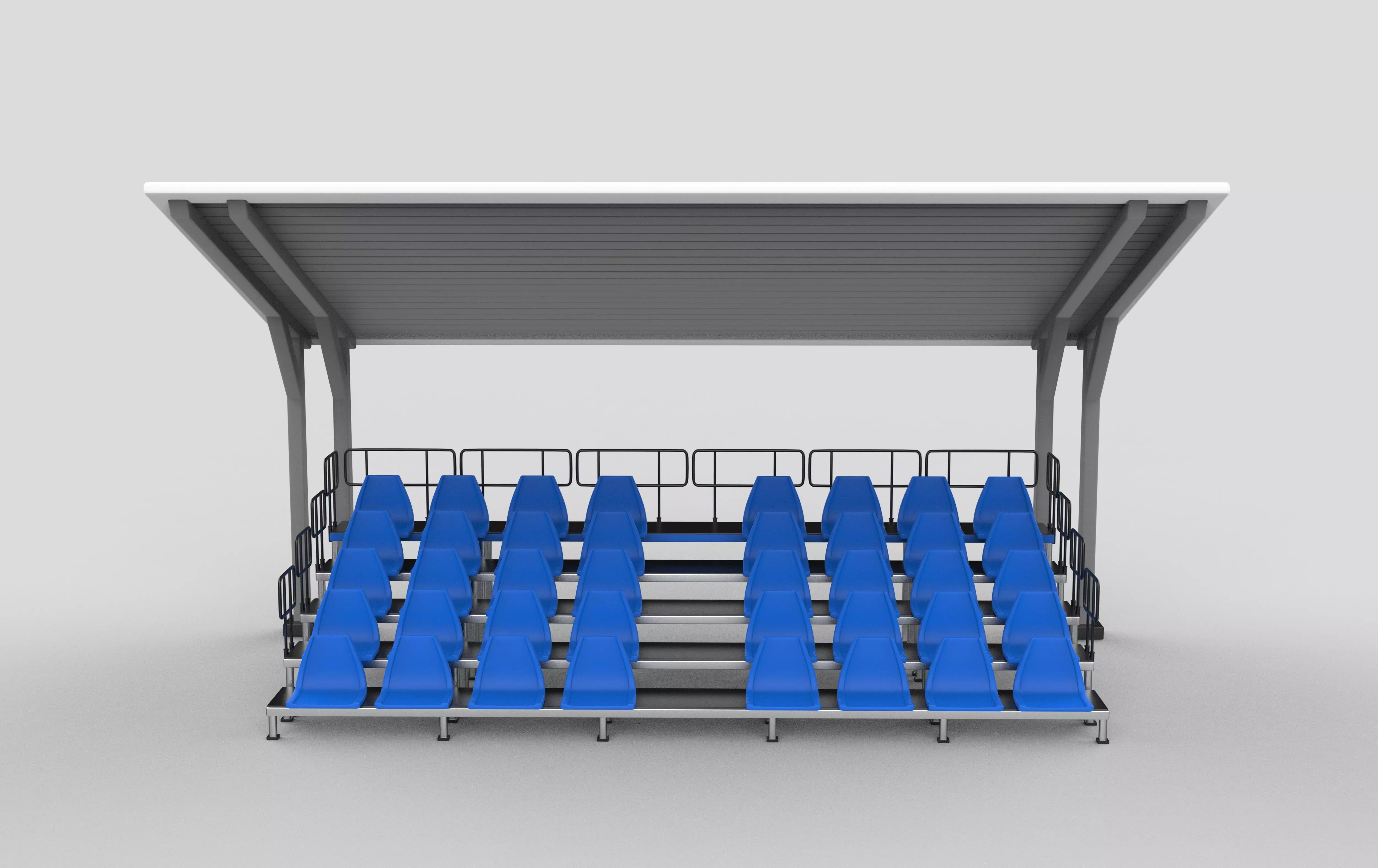 bleacher module  3D model_3