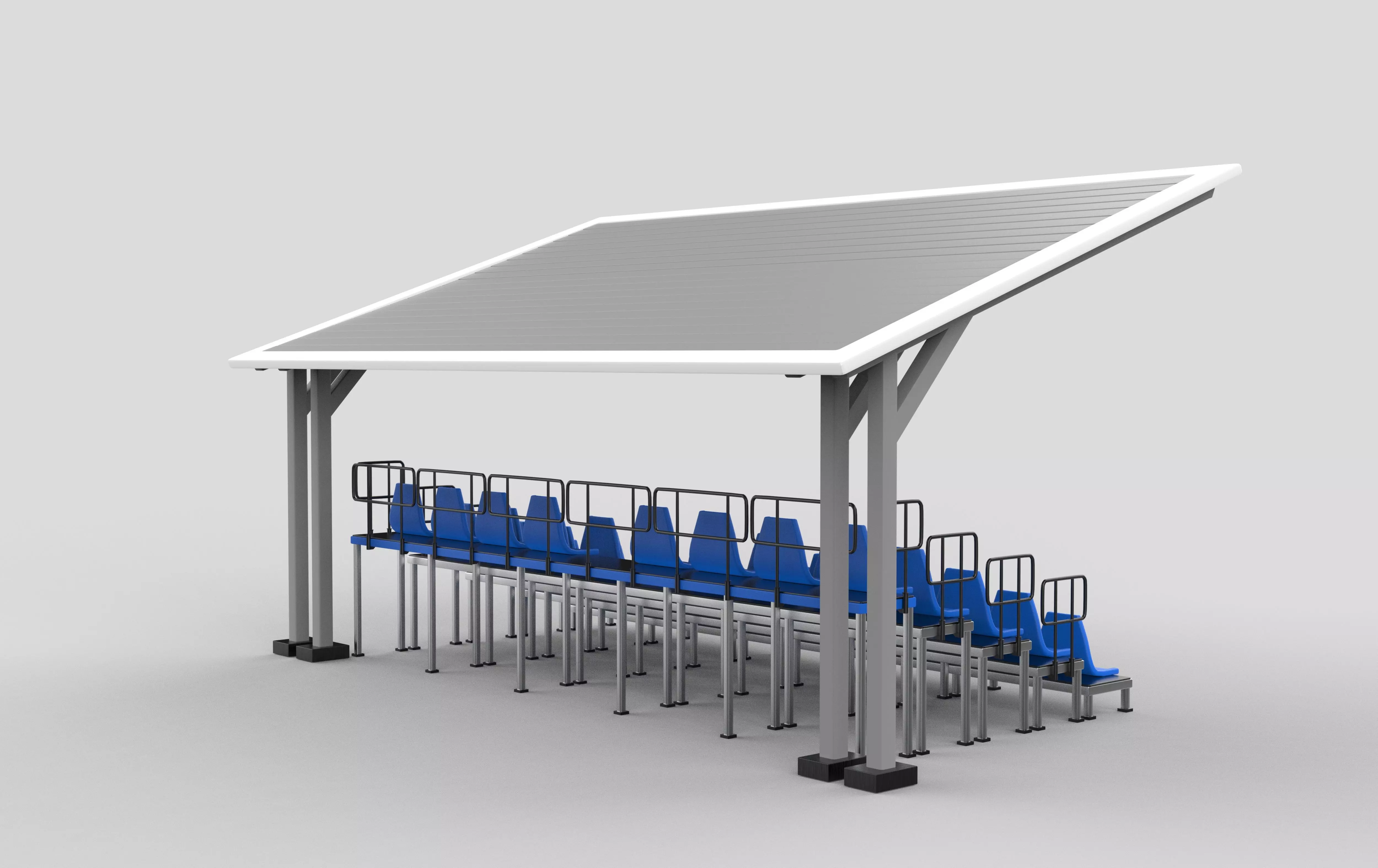 bleacher module  3D model_12