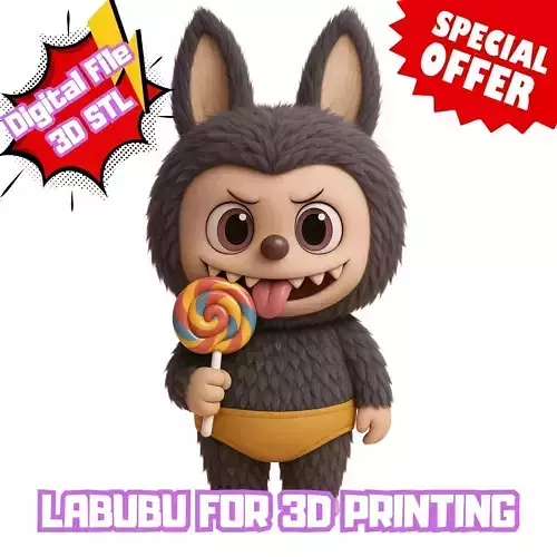 Labubu Lollipop 3D print model