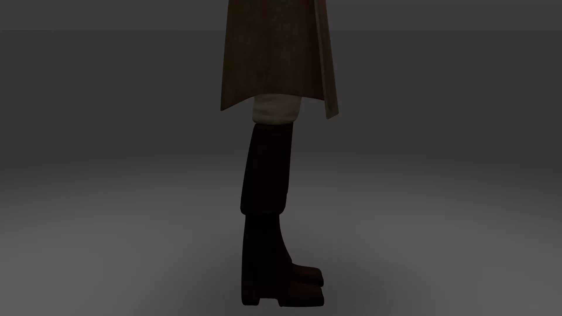 Mace Windu Clone Wars Style Low-poly 3D model_7