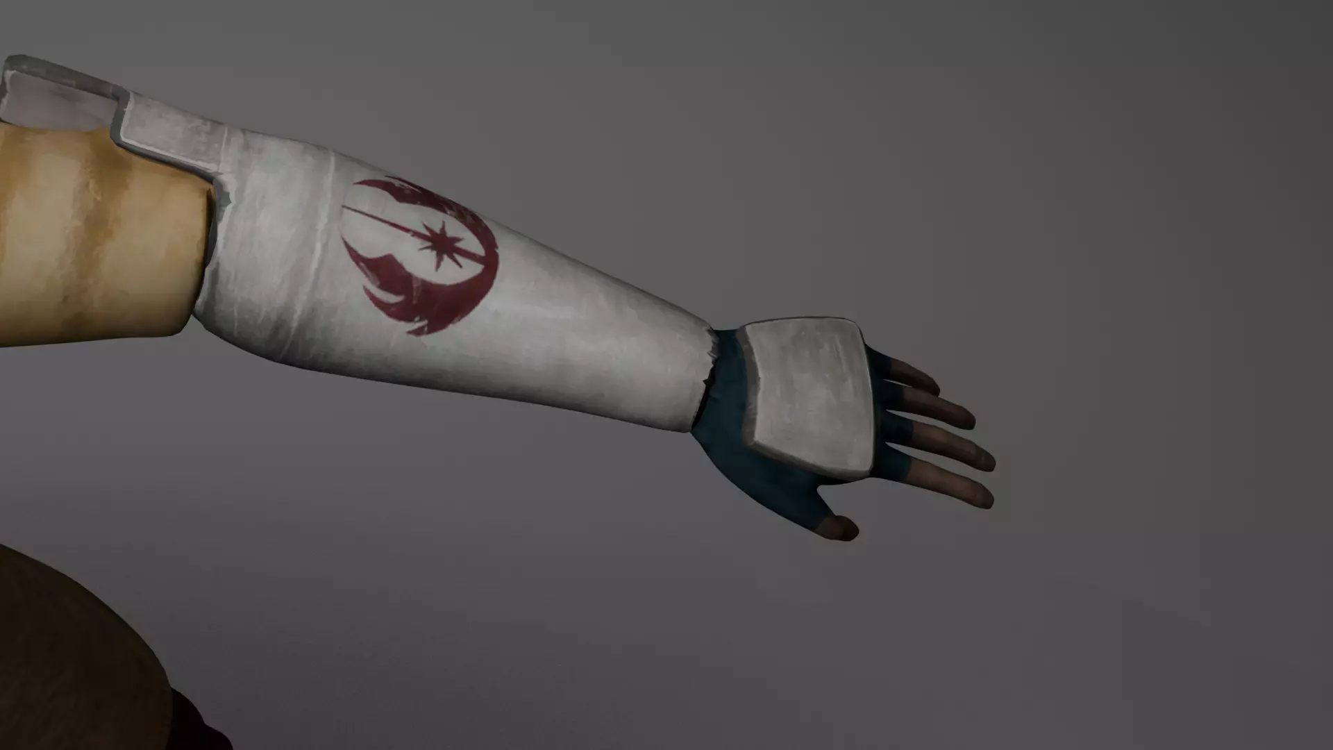 Mace Windu Clone Wars Style Low-poly 3D model_14