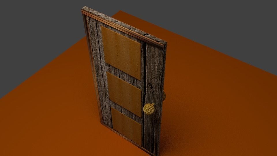 Out Side Door Free low-poly 3D model