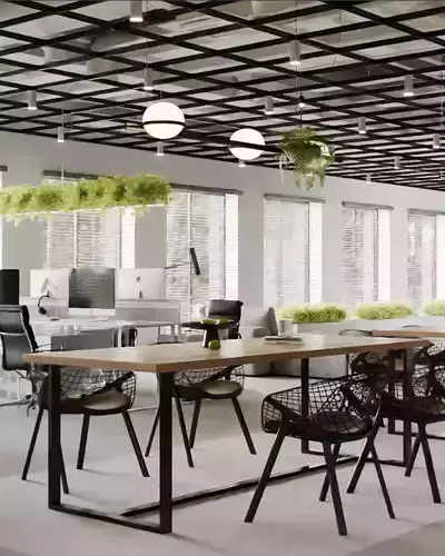 Modern office 3D model