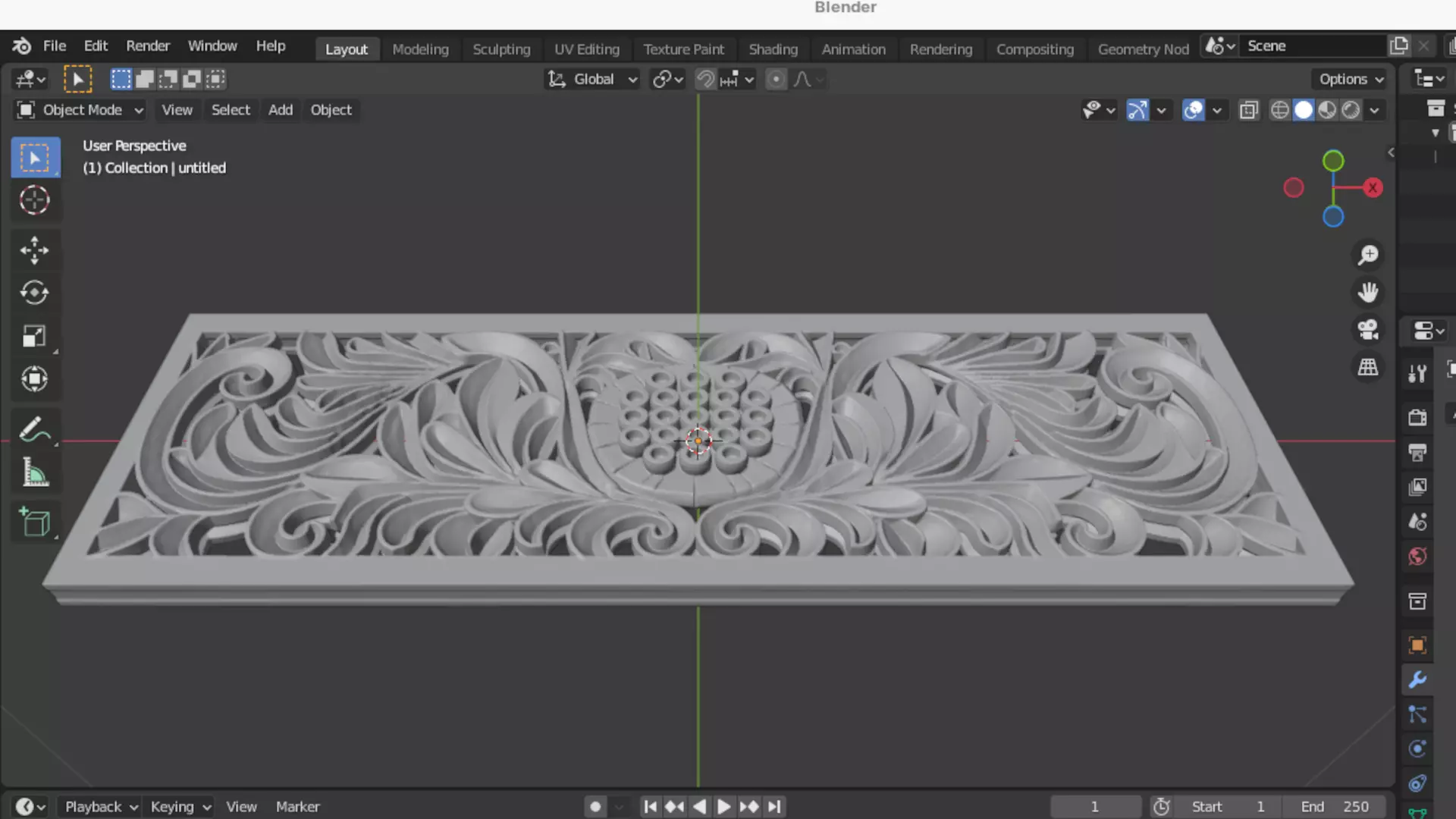 carved classic decorative ornament cnc 3d printing stl 32 3D print model_6