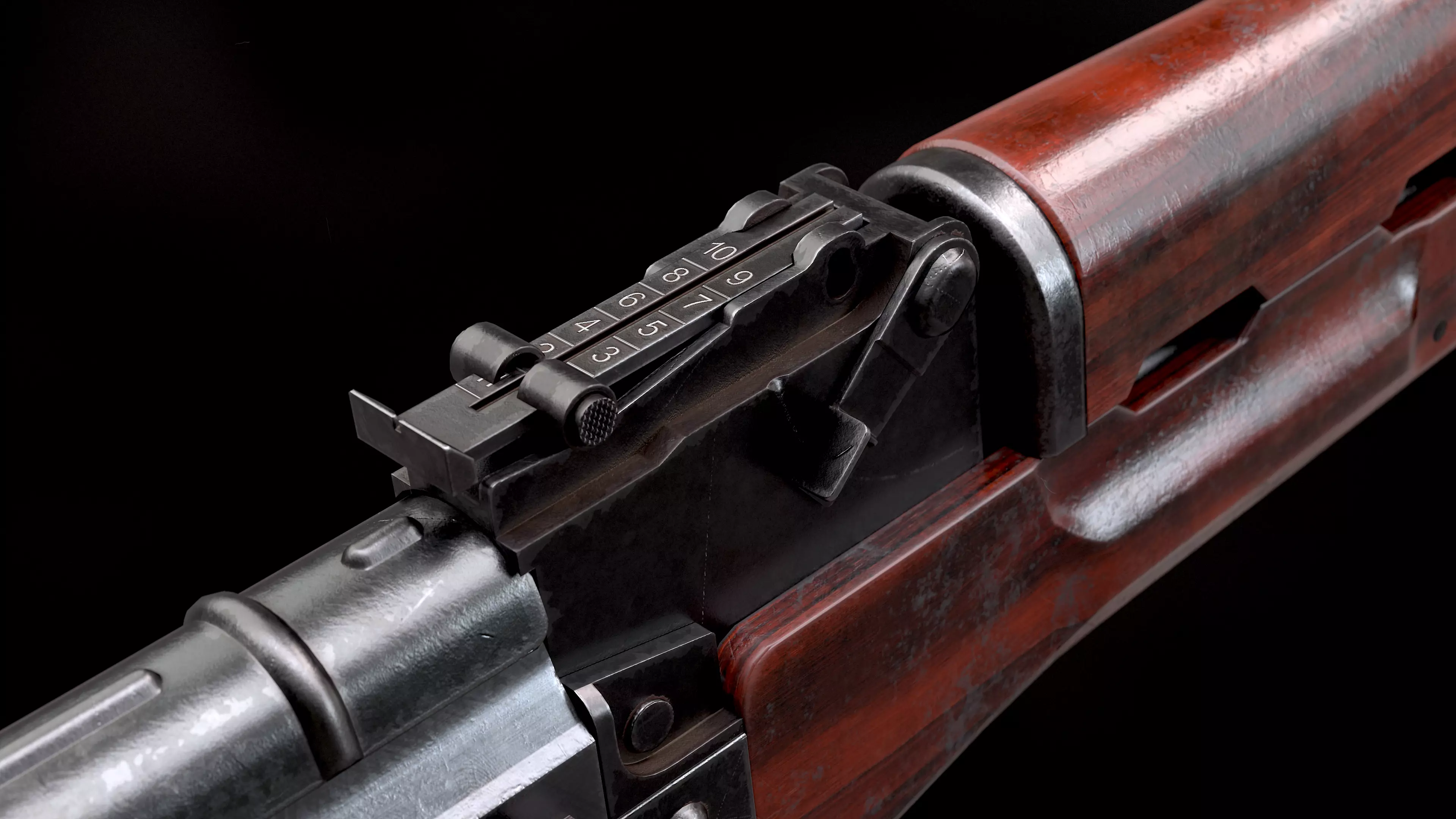 AKM - low poly model Low-poly 3D model_3