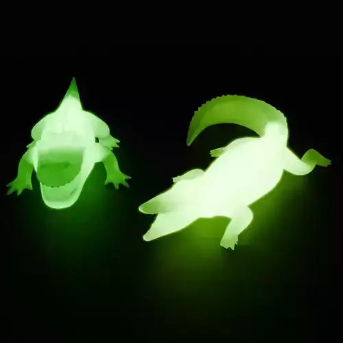 Crocodile indirect lighting 3D model