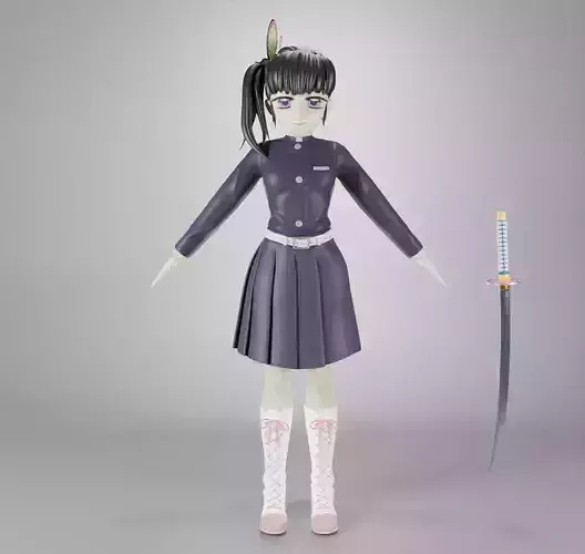 kanao Tsuyuri Demon Slayer 3D Model - Fanart 3D model
