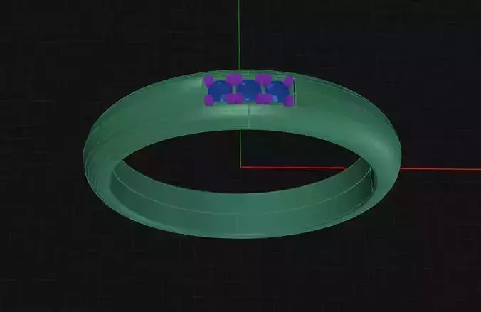 12 Prongs Diamond Wedding Ring