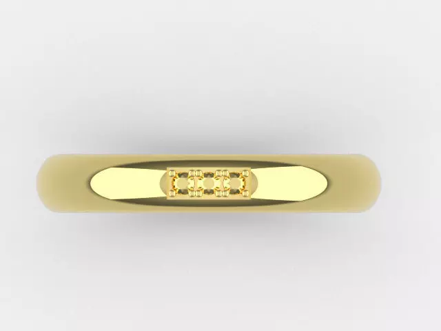 12 Prongs Diamond Wedding Ring 3D print model_3