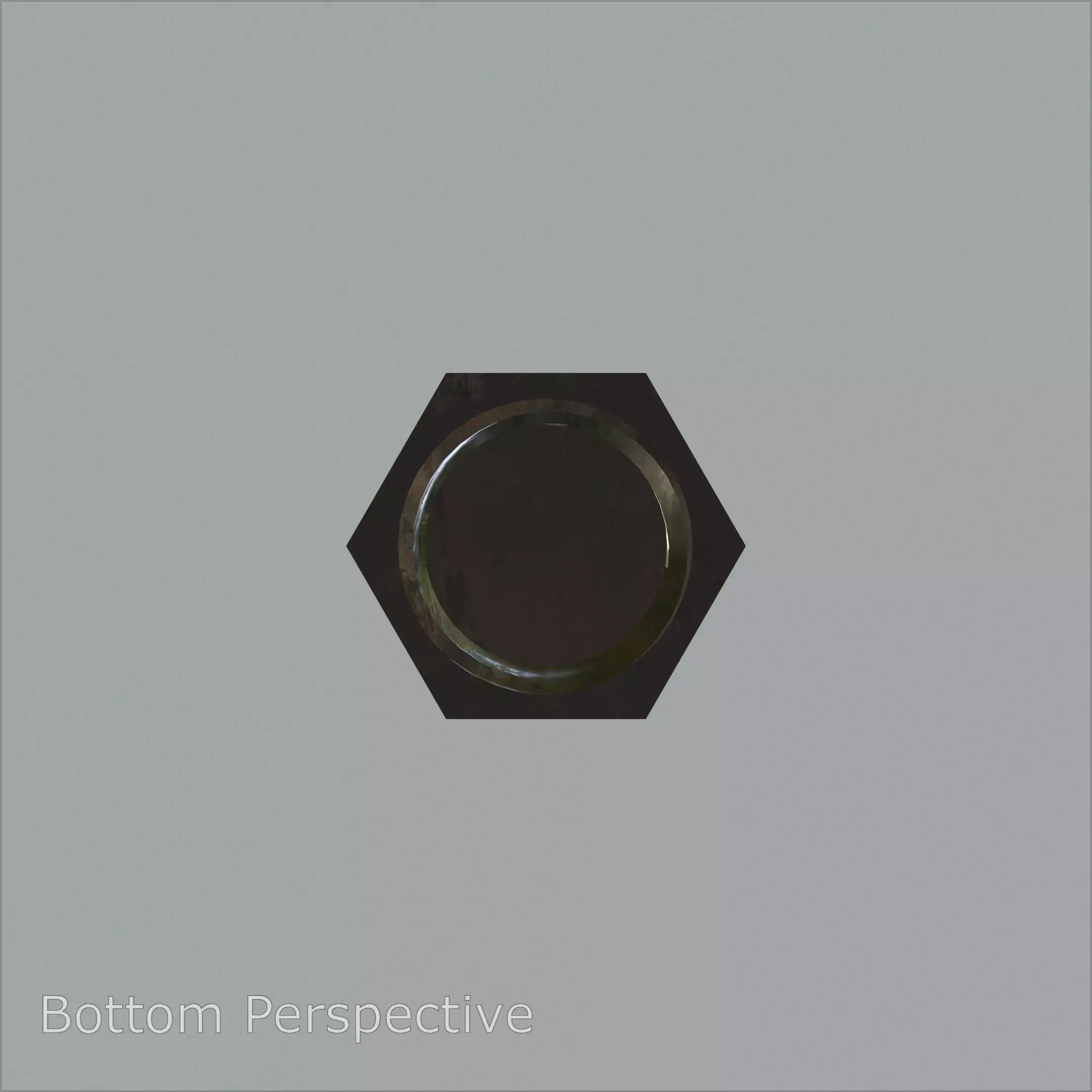 Steel stained Hex Bolt M5 High-Precision with 4K PBR Textures 3D model_4