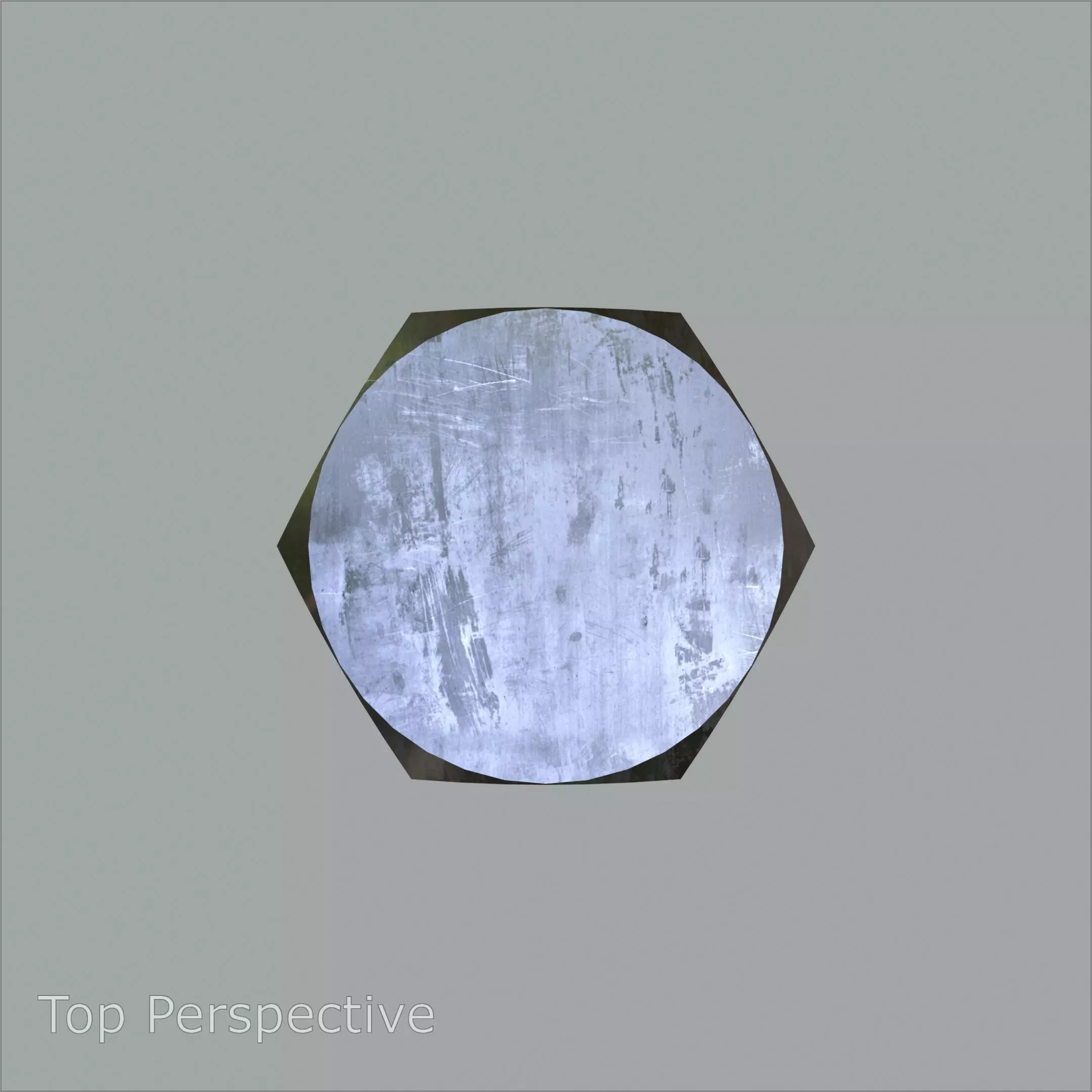 Steel stained Hex Bolt M5 High-Precision with 4K PBR Textures 3D model_5