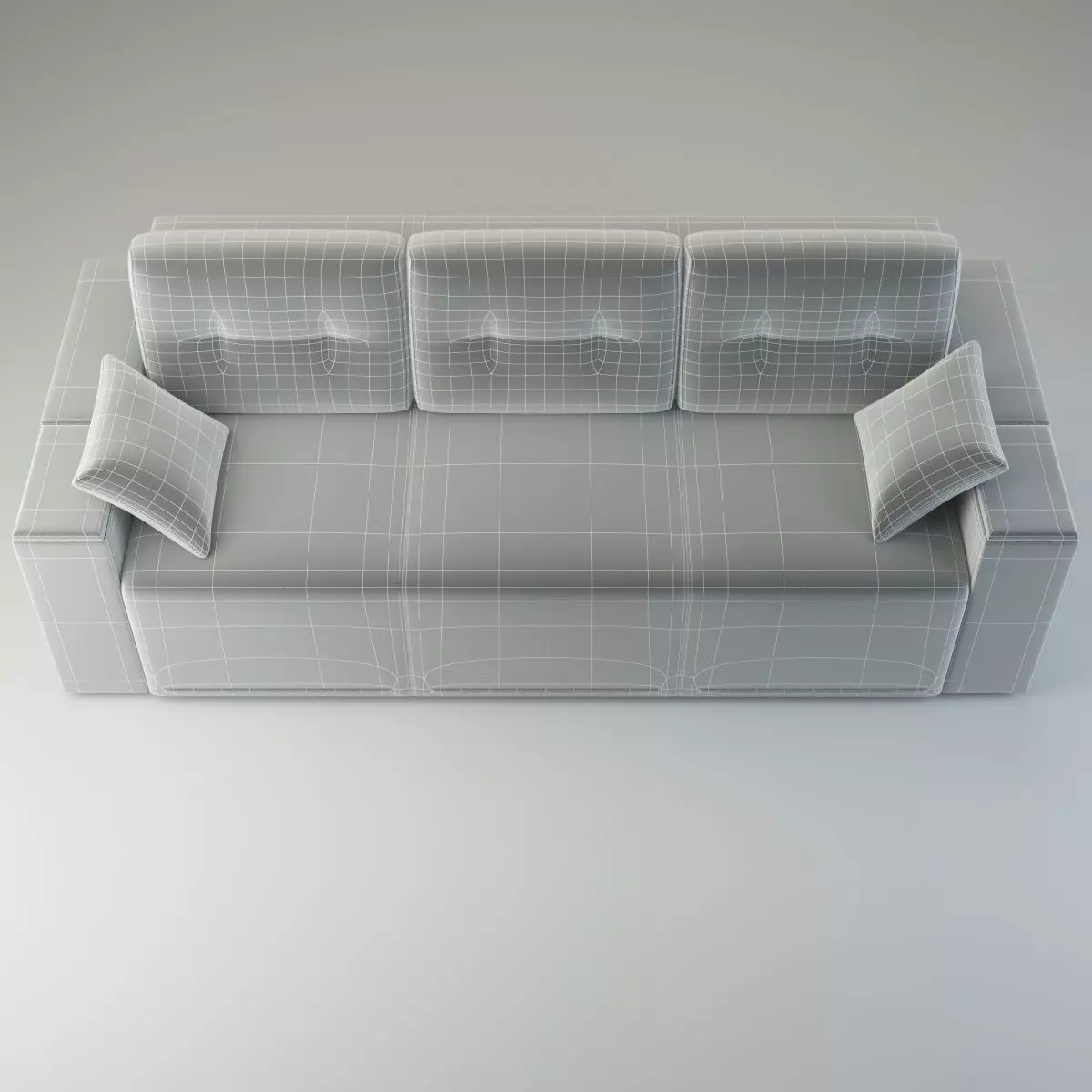 Straight Sofa Fresh - Basic Model 3D model_2