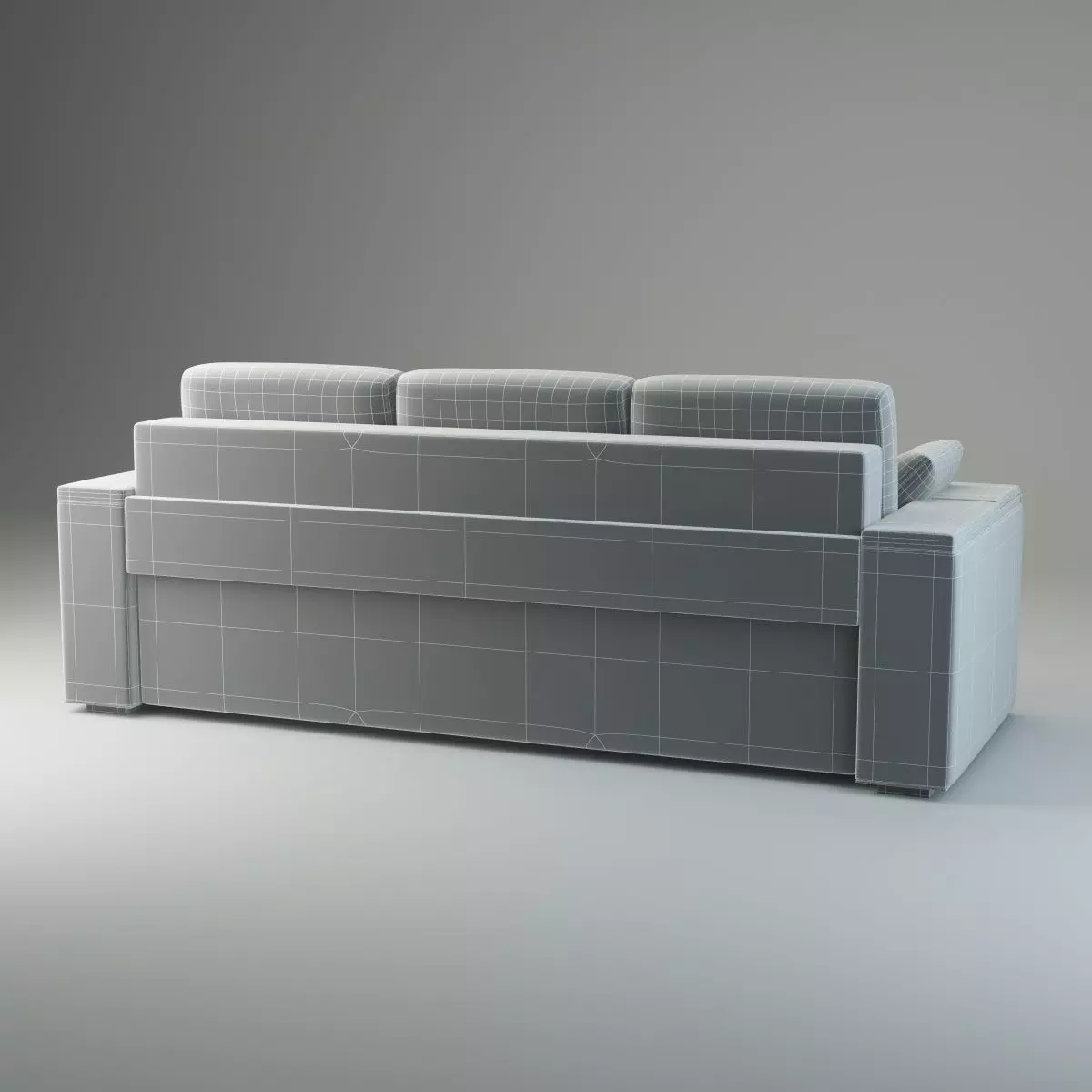Straight Sofa Fresh - Basic Model 3D model_1