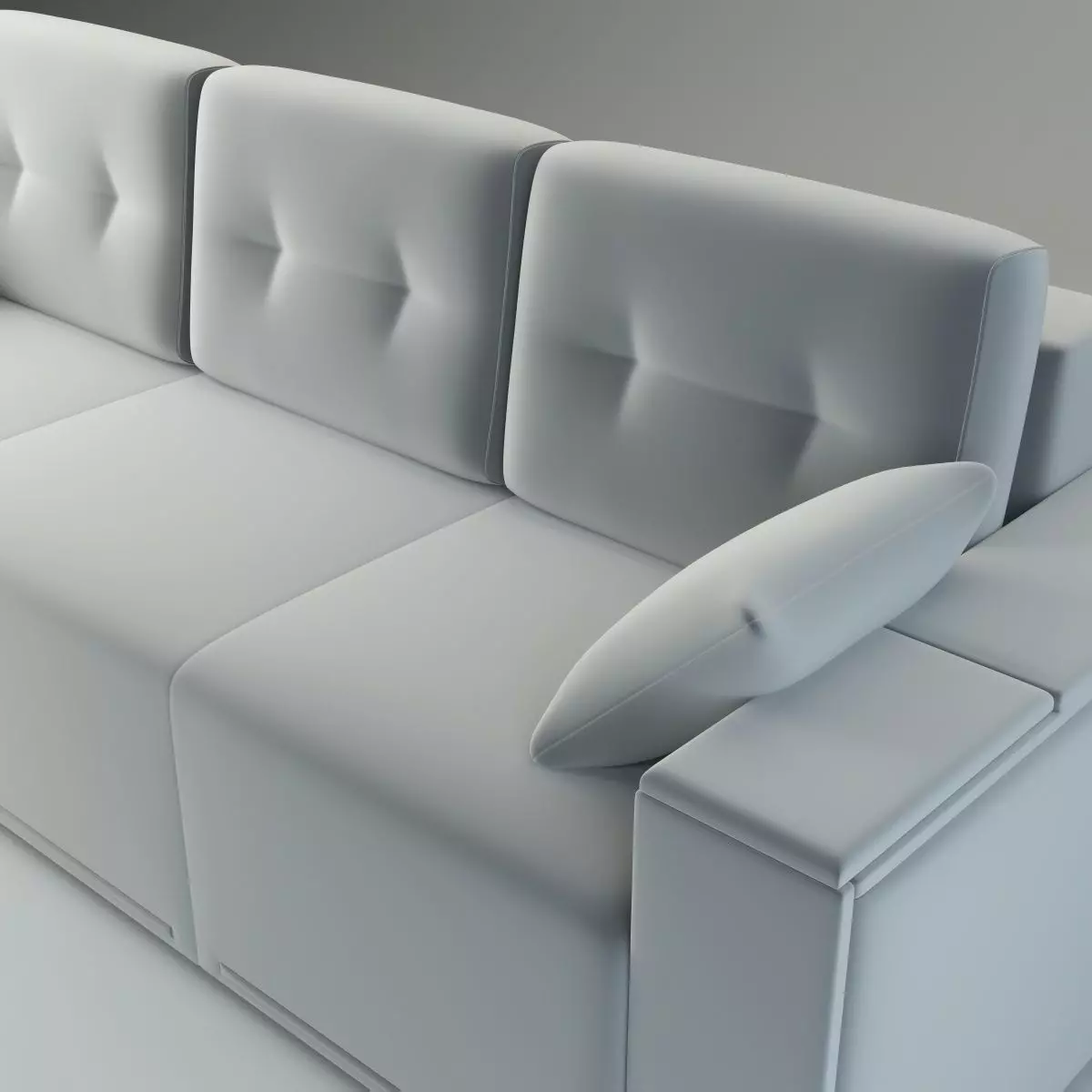 Straight Sofa Fresh - Basic Model 3D model_4