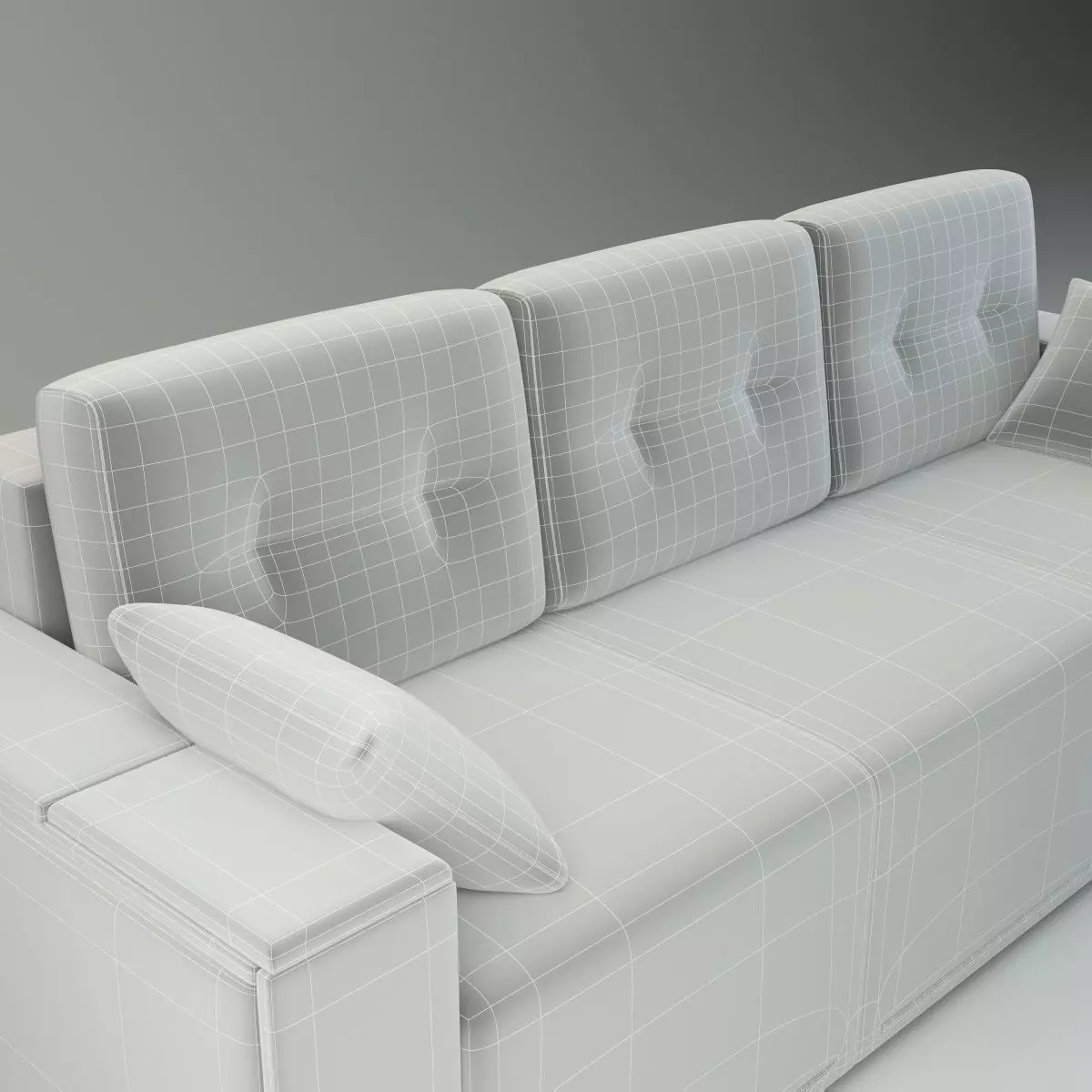 Straight Sofa Fresh - Basic Model 3D model_3