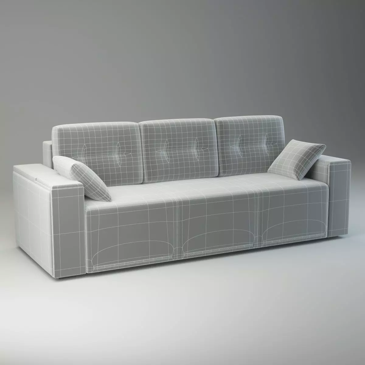 Straight Sofa Fresh - Basic Model 3D model_0