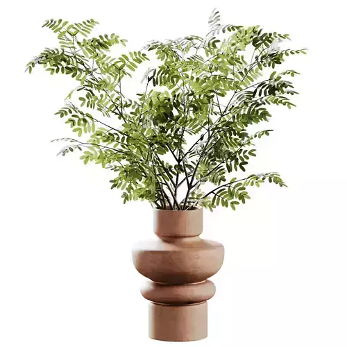 Bouquet Faux Acacia Leaf