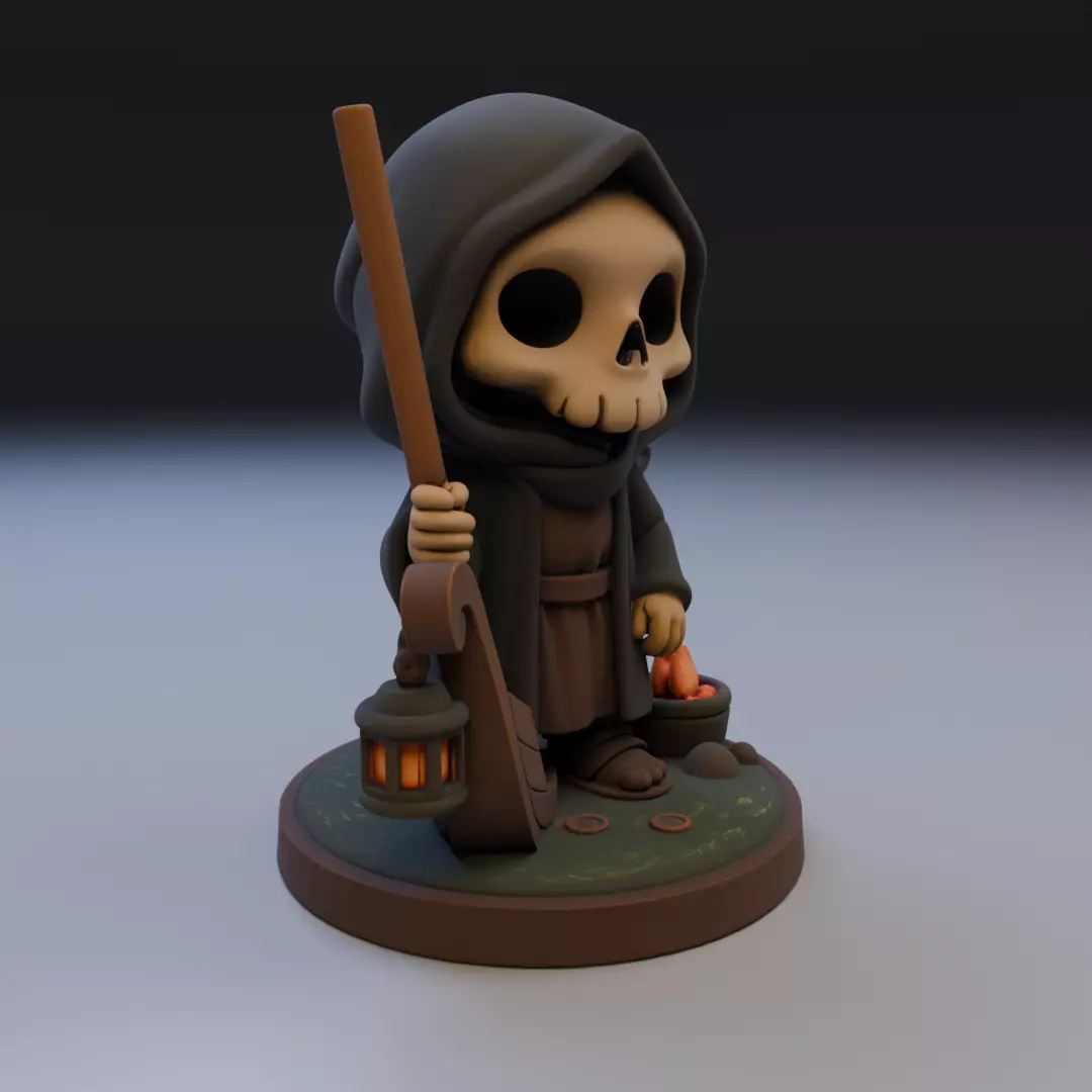 baby caronte 3D print model_12