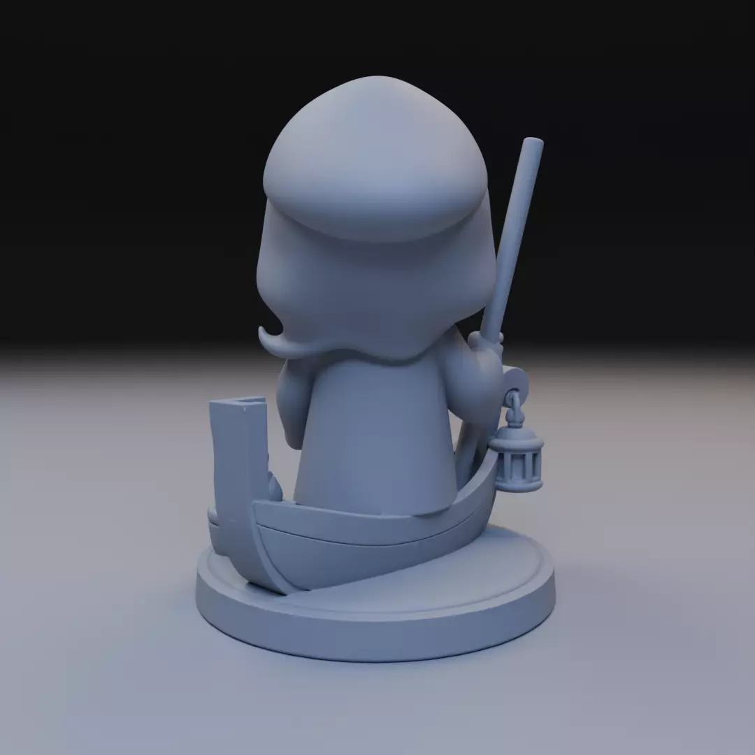 baby caronte 3D print model_5