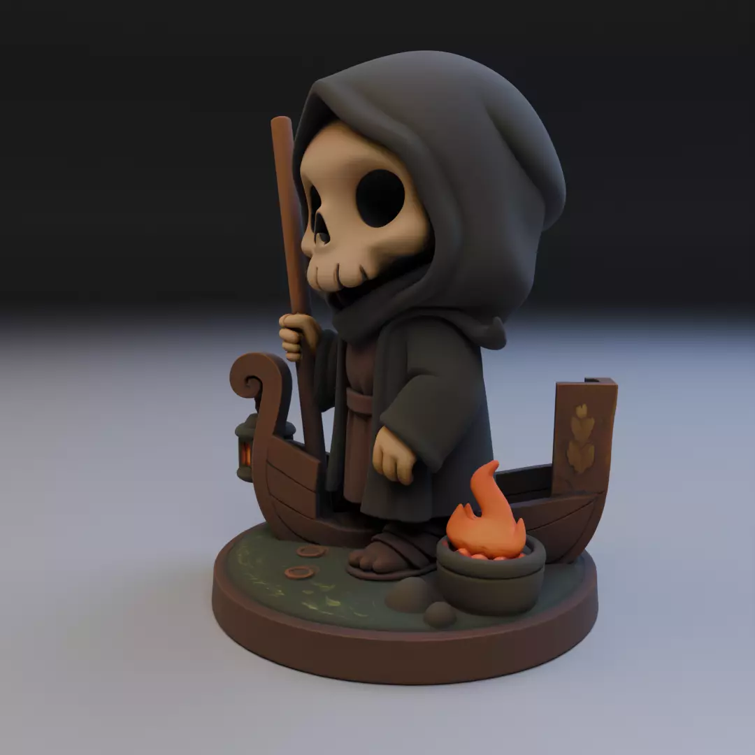 baby caronte 3D print model_10