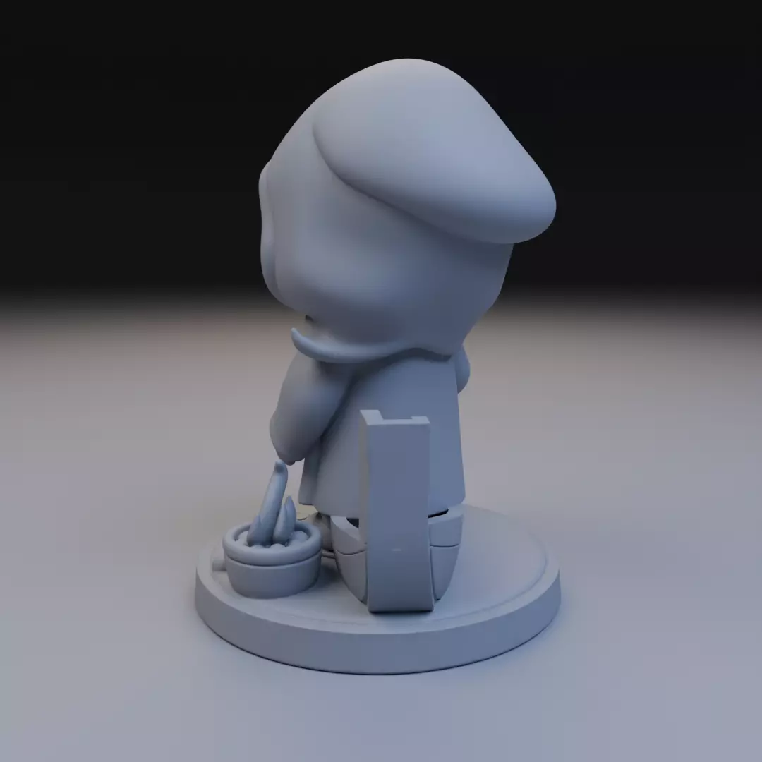 baby caronte 3D print model_7