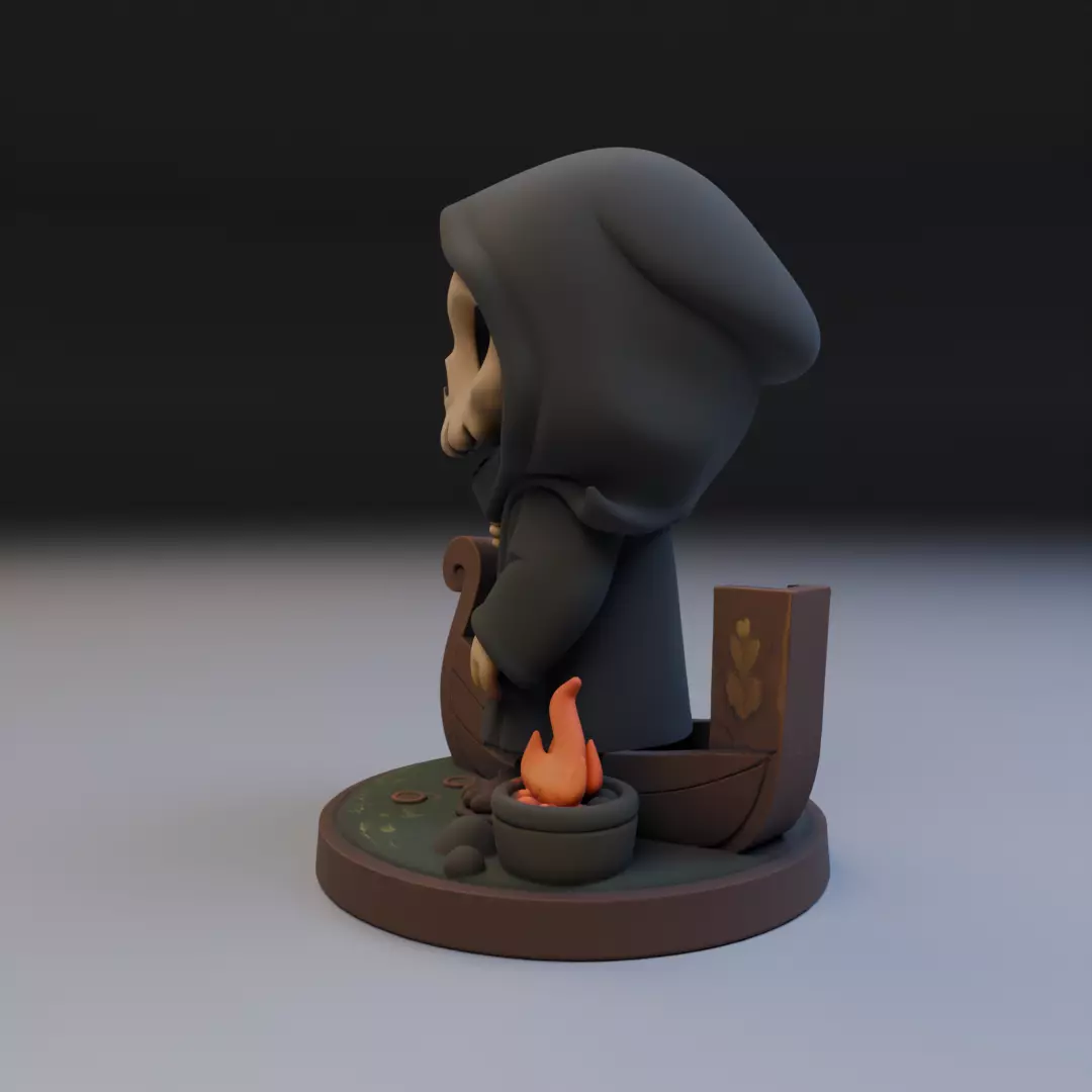 baby caronte 3D print model_4