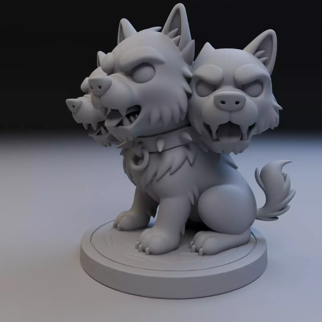 baby Cerbero 3D print model_10
