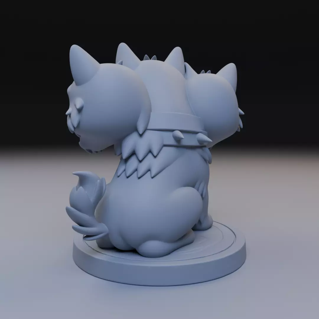 baby Cerbero 3D print model_6