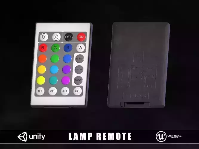 Lamp Remote Low-poly 3D model