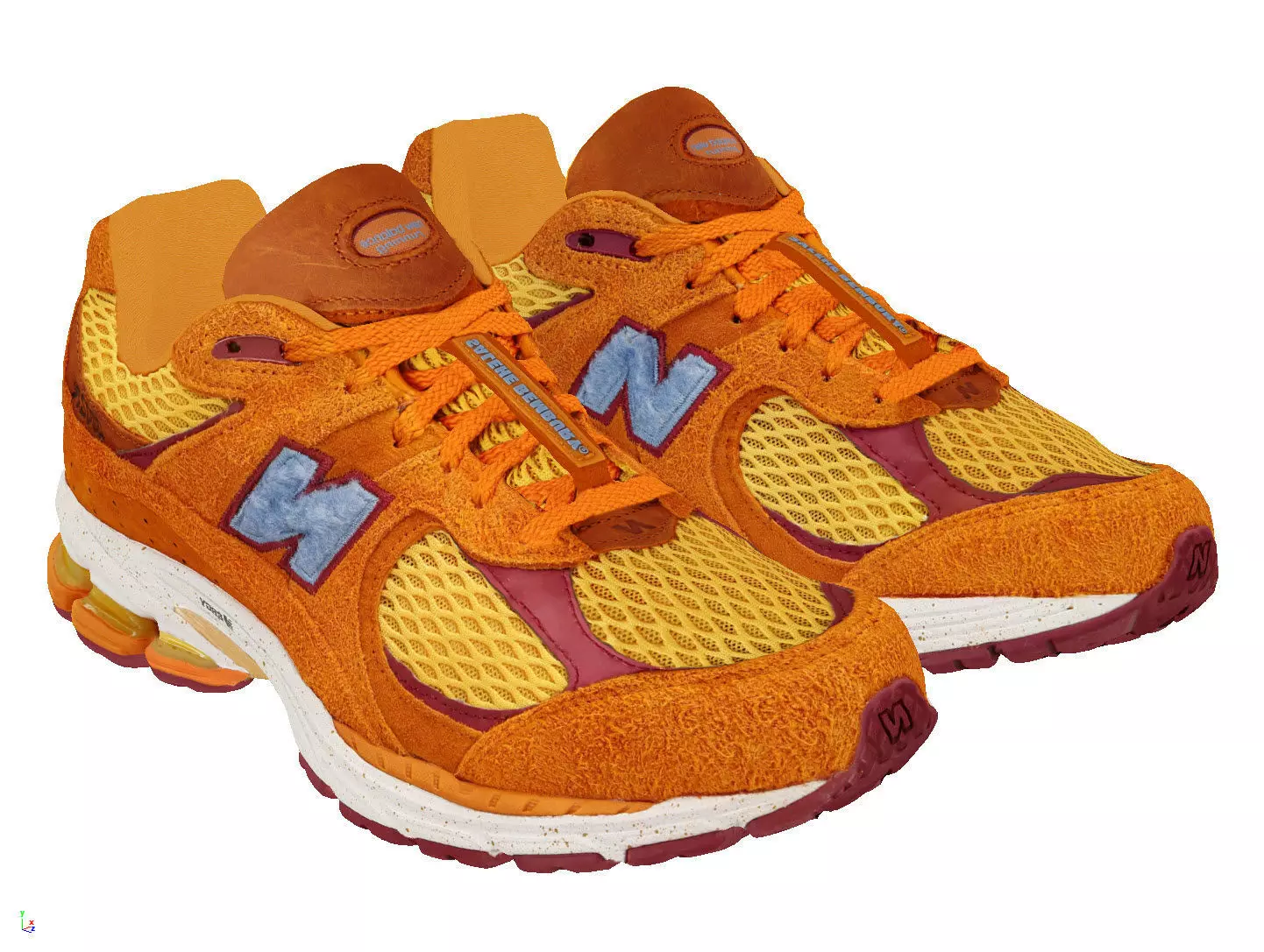 Salehe Bembury x New Balance 2002R Peace Be The Journey Low-poly 3D model
