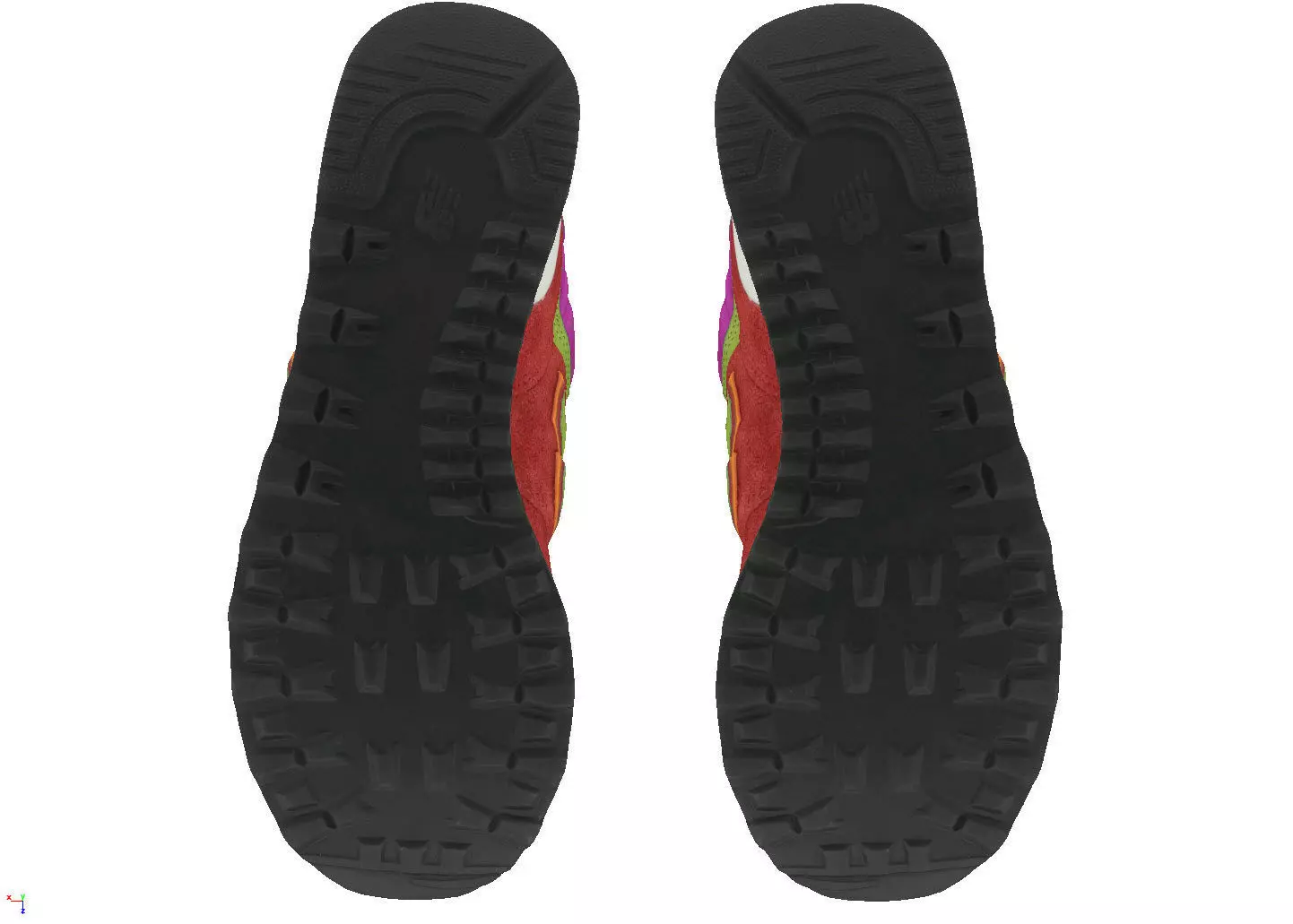 stray rats x New Balance 574 Low-poly 3D model_6