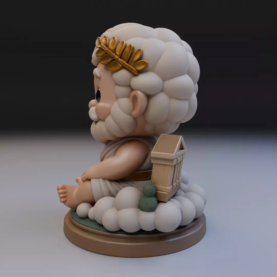 Baby Zeus 3D print model_3