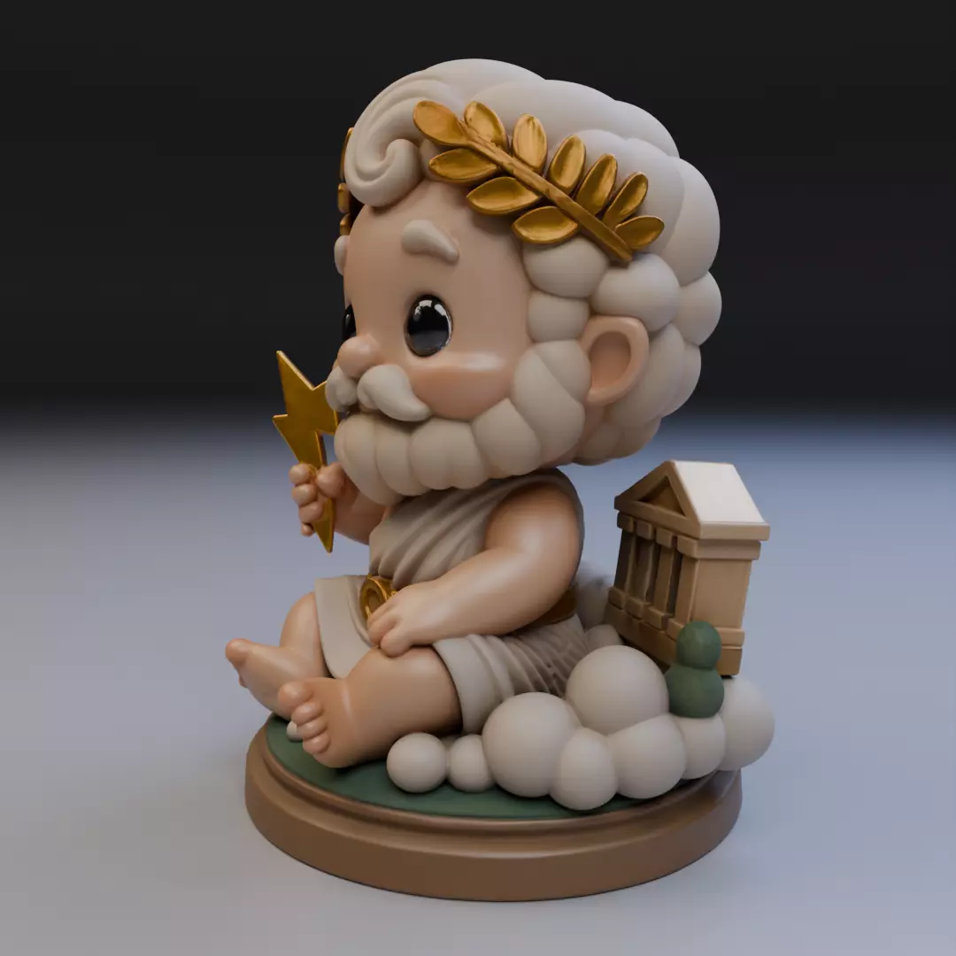 Baby Zeus 3D print model_9