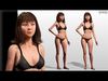 Realistic Asian Female Game Ready PBR Textures Rig Ready Low-poly 3D model_1
