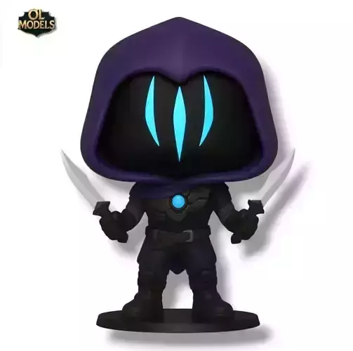 Omen Chibi Figure Valorant 3D Model