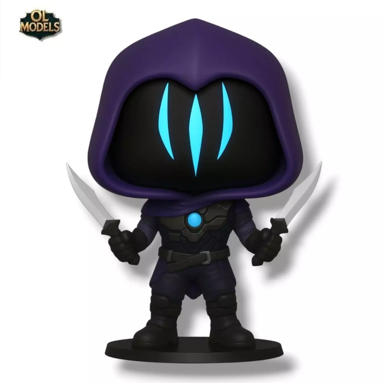 Omen Chibi Figure Valorant 3D Model 3D print model